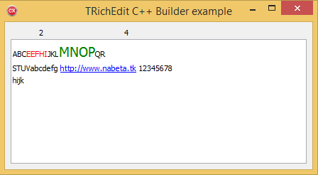 VCL TRichEdit サンプルexample