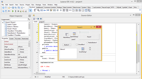 Lazarus Free Pascal RAD