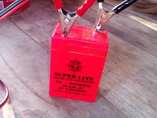 SUPER LITE、6Vバッテリー、6Ah